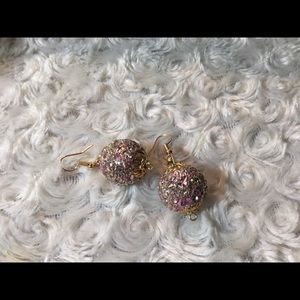 Blushing Elegant Bead Dangle Earrings